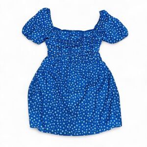 Blue Rain by Francesca's Blue Floral Dress Size S